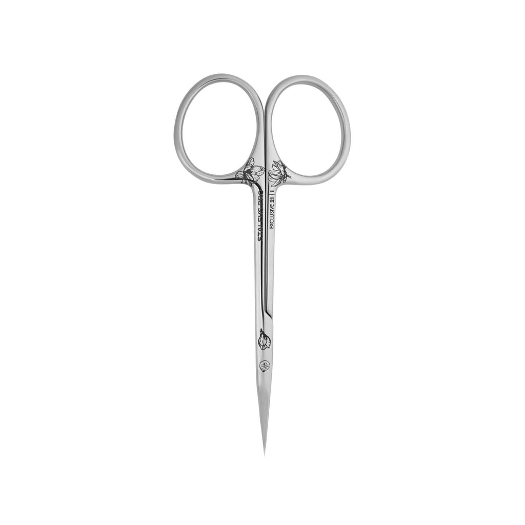 Staleks Exclusive 21 Hooked Cuticle Scissors Magnolia 1 pc