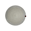 Luna Cucina Handmade Jute Decorative Plate - Washable, 12.6 Inch Diameter, Metallic Thread Embellishment for Elegant Table Setting