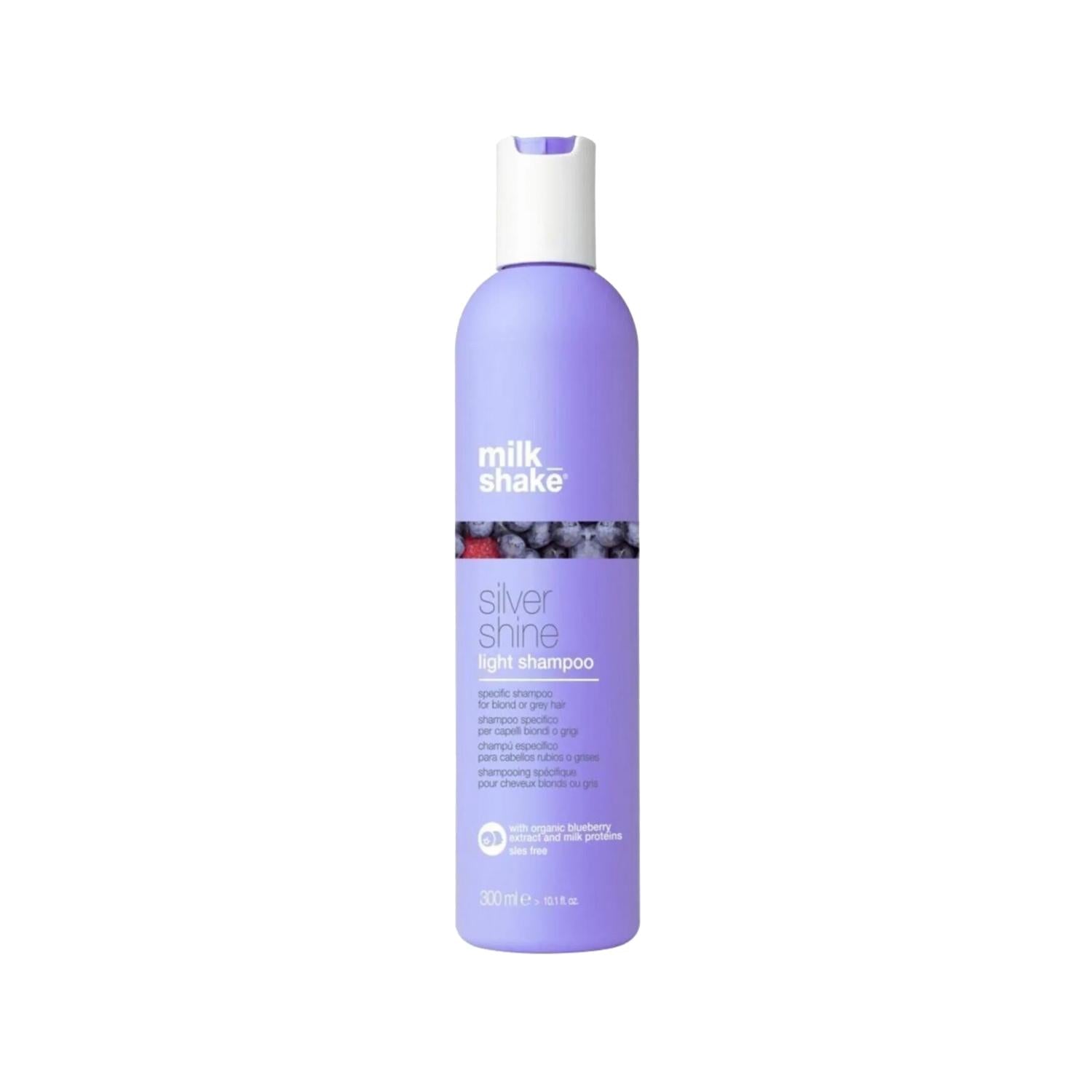 milk_shake Silver Shine Light Shampoo 300 ml - Gentle Hair Care for Shiny Hair