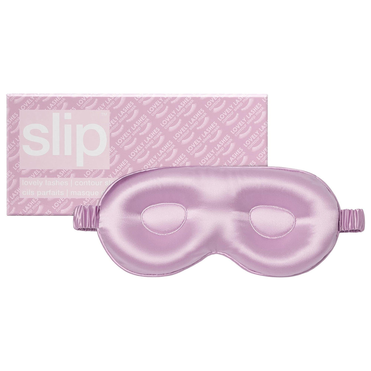 Slip Lovely Lashes Contour Sleep Mask - Luxury Silk Eyelash Extension Sleep Mask for Women, Protects Lashes, Comfortable, Soft, and Durable