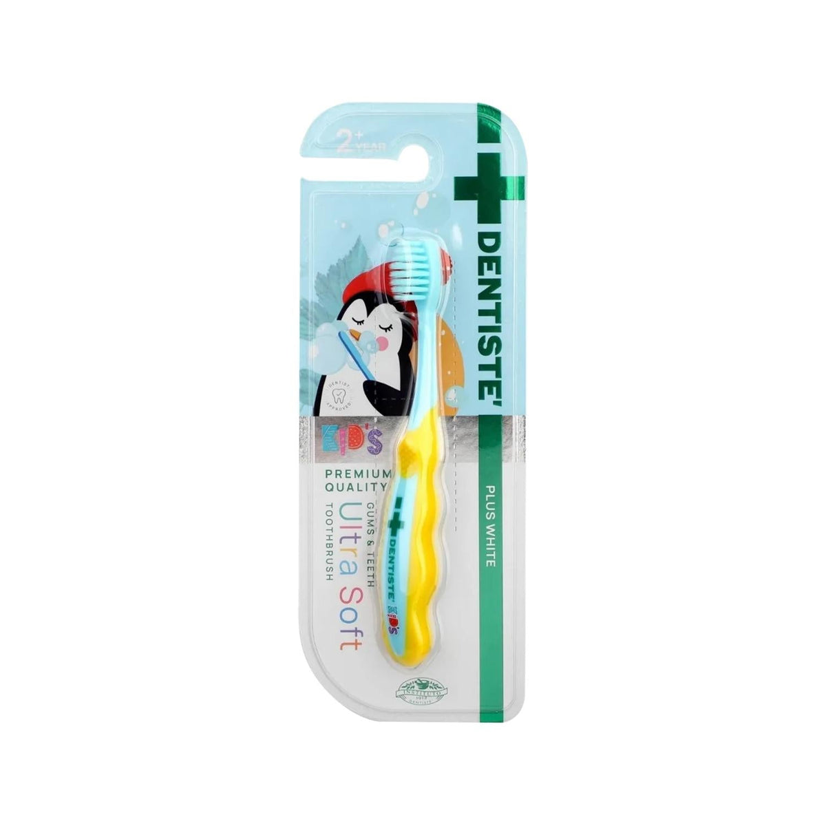Dentiste Kids Plus White Ultra Soft Kids Toothbrush - Gentle Dental Care for 2+ Years - Promotes Healthy Gums & Whiter Teeth