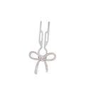 Fiona Franchimon Nº1 Hairpin Ribbon Light Rose Swarovski White Gold Finish