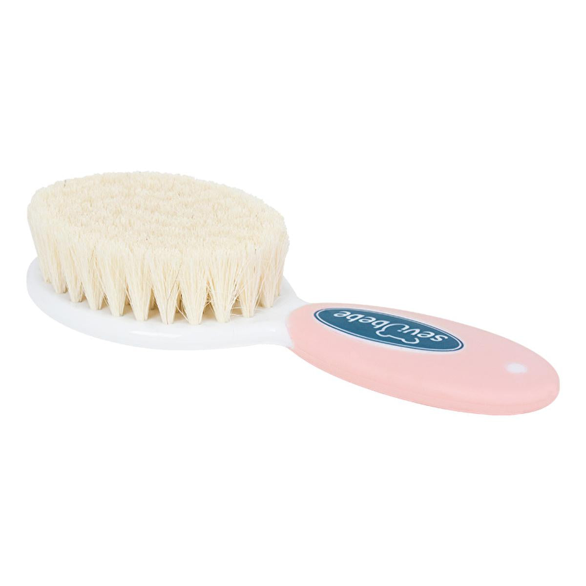 Sevi Bebe Baby Hair Brush and Comb Set - Natural Bristle, Gentle Grooming for Newborns