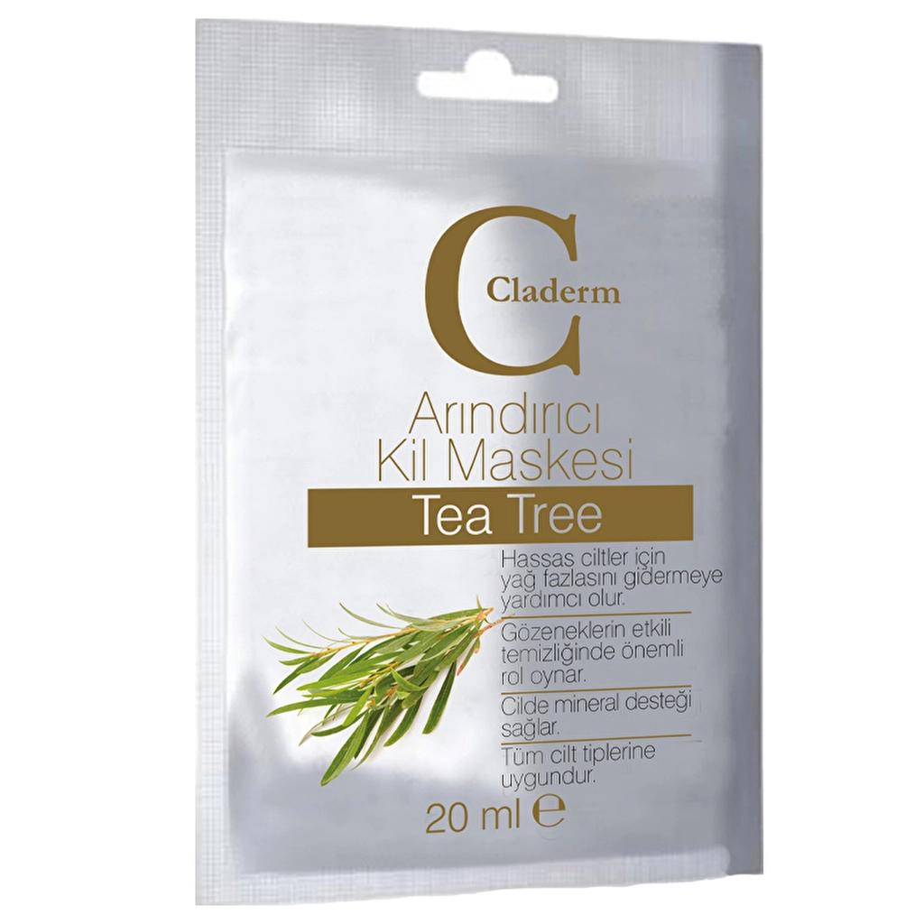 Claderm Tea Tree Purifying Clay Mask for Clear Skin 20 ml