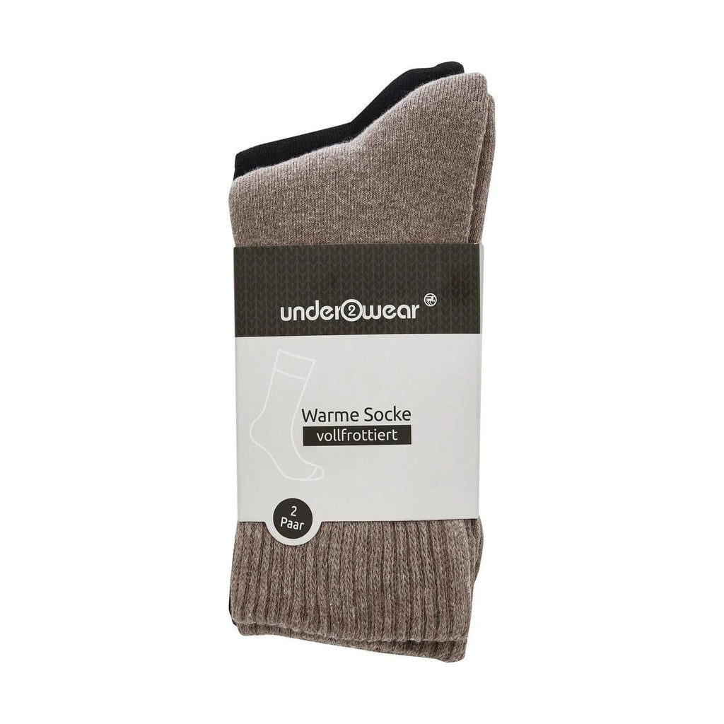 BCB Essentials Boot Socks Black & Beige 2 Pairs Size 35-38