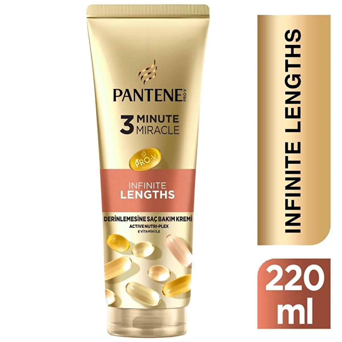 Pantene Miracle Serum Infinite Lengths Hair Cream 220ml - Deep Nourishment for Long Hair