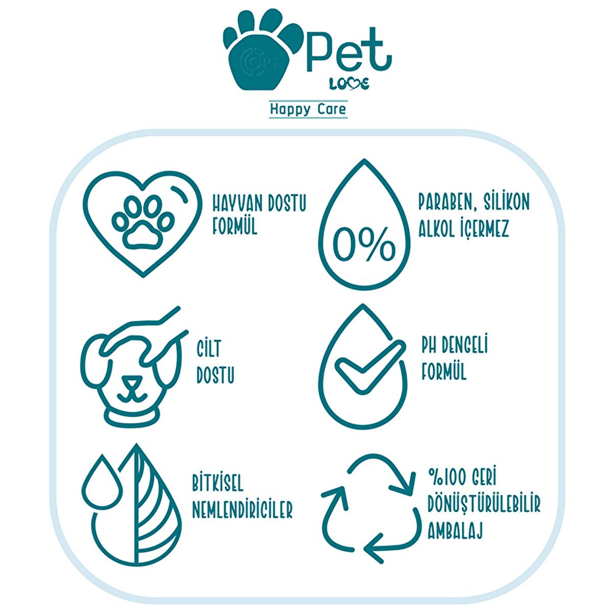 Pet Love Argan Oil Pet Shampoo for Cats and Dogs - 7.61 fl oz, Natural Fur Care
