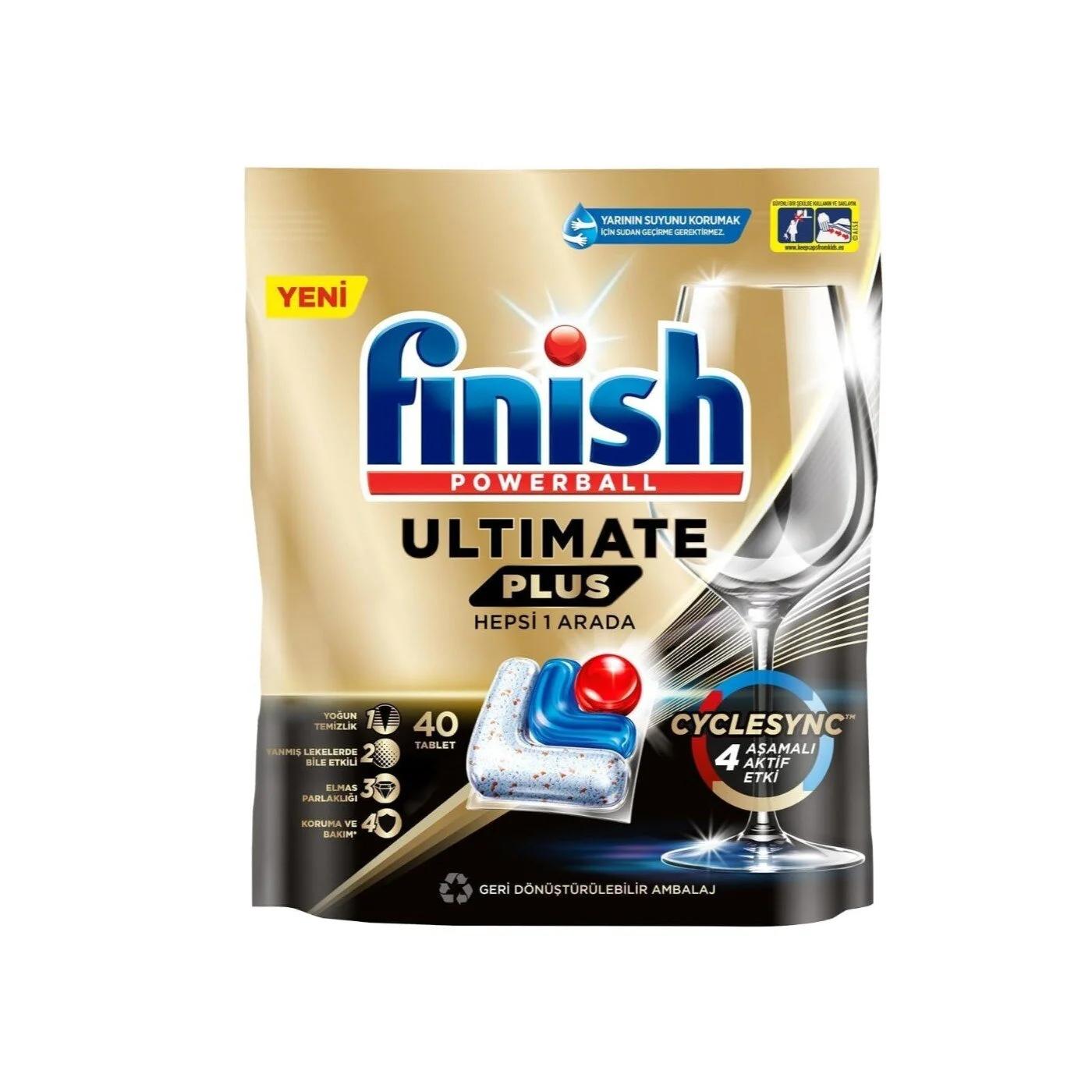 Finish Ultimate Plus Dishwasher Detergent Tablets 40 Count