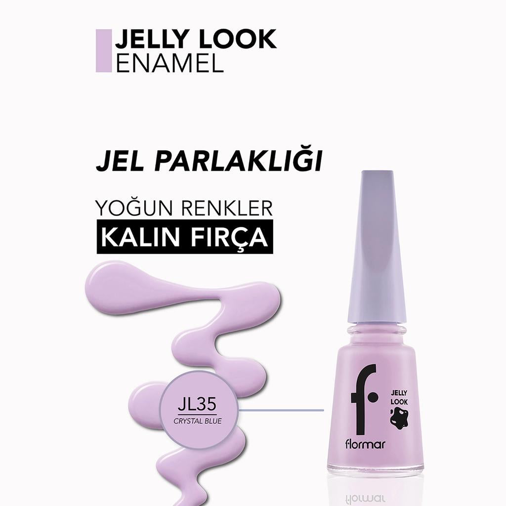 Flormar Jelly Look Nail Polish JL35 Crystal Blue 11ml