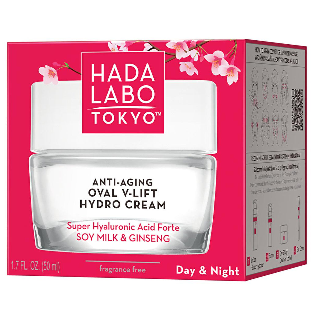 Hada Labo Tokyo Anti-Wrinkle Hydrating Face Cream - Super Hyaluronic Acid Moisturizer for Radiant, Younger-Looking Skin