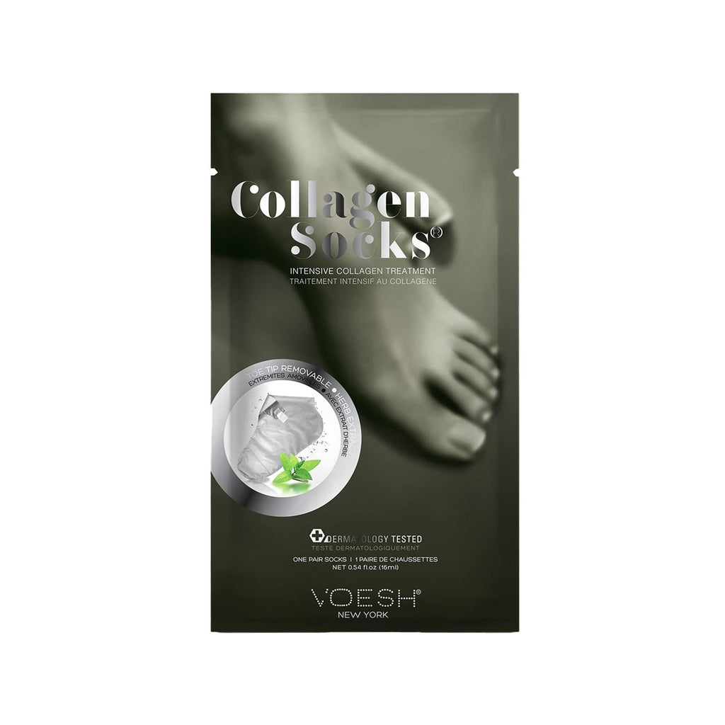 Voesh New York Collagen Socks with Argan Oil - Moisturizing & Nourishing Foot Care for Soft, Healthy Feet