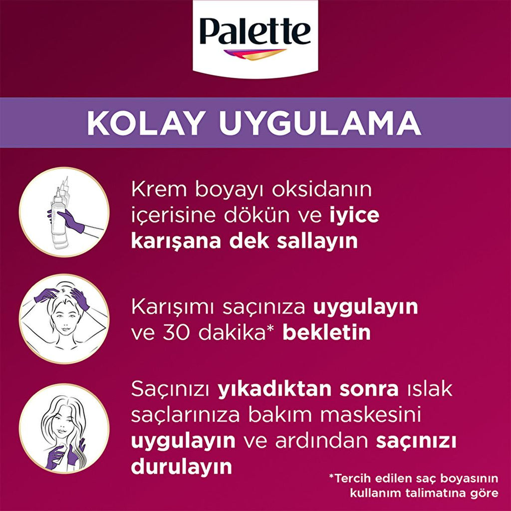 Palette Deluxe KŸllŸ A�õk Kumral Hair Dye: Intense Light Ash Blonde Color, Perfect Grey Coverage & Long Lasting Shine