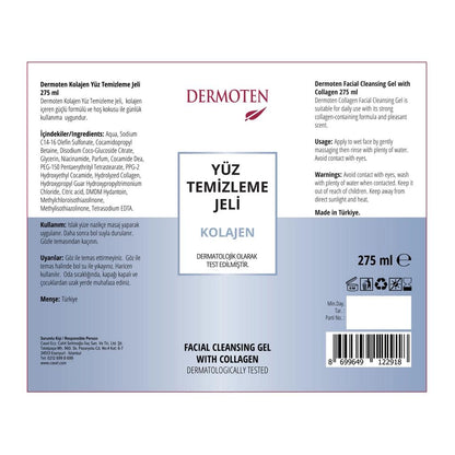 Dermoten Collagen Cleansing Gel for Plumper Skin 275 ml