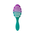 Wet Brush Pro Flex Dry Teal Ombre Hair Brush for Detangling and Styling - Gentle, Flexible, and Durable