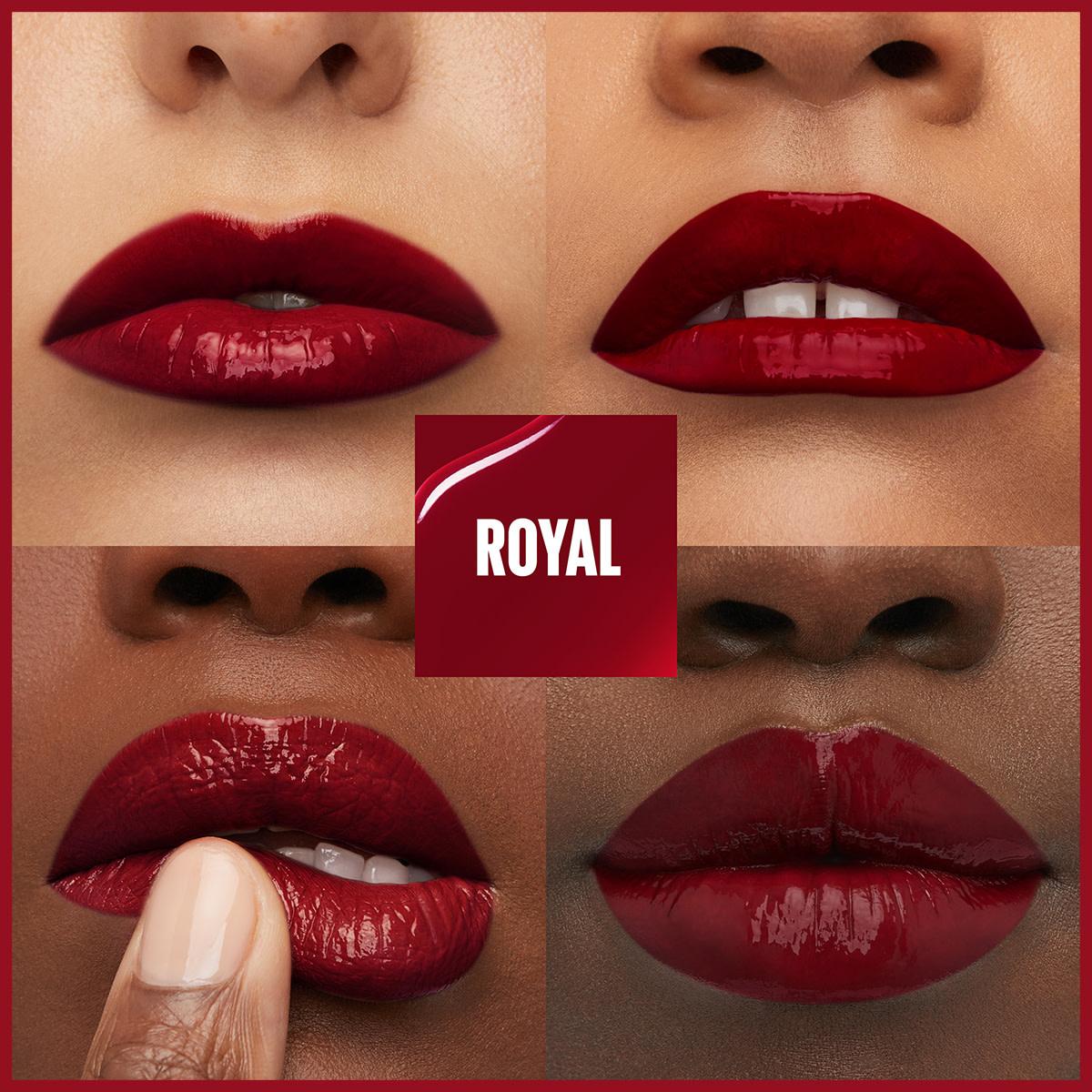 Maybelline New York Super Stay Vinyl Ink Liquid Lipstick - Long-Lasting High Shine Finish, 55 Royal