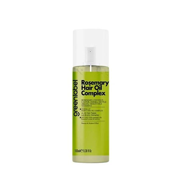 Greenlabel Rosemary Hair Oil: Natural Hair Growth Oil Treatment for Hair Loss, Shine & Scalp Stimulation - Argan, Biotin & Nettle Infused (3.38 fl oz)