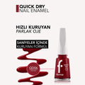 Flormar Quick Dry Nail Polish 006 Fiery Red High Pigment
