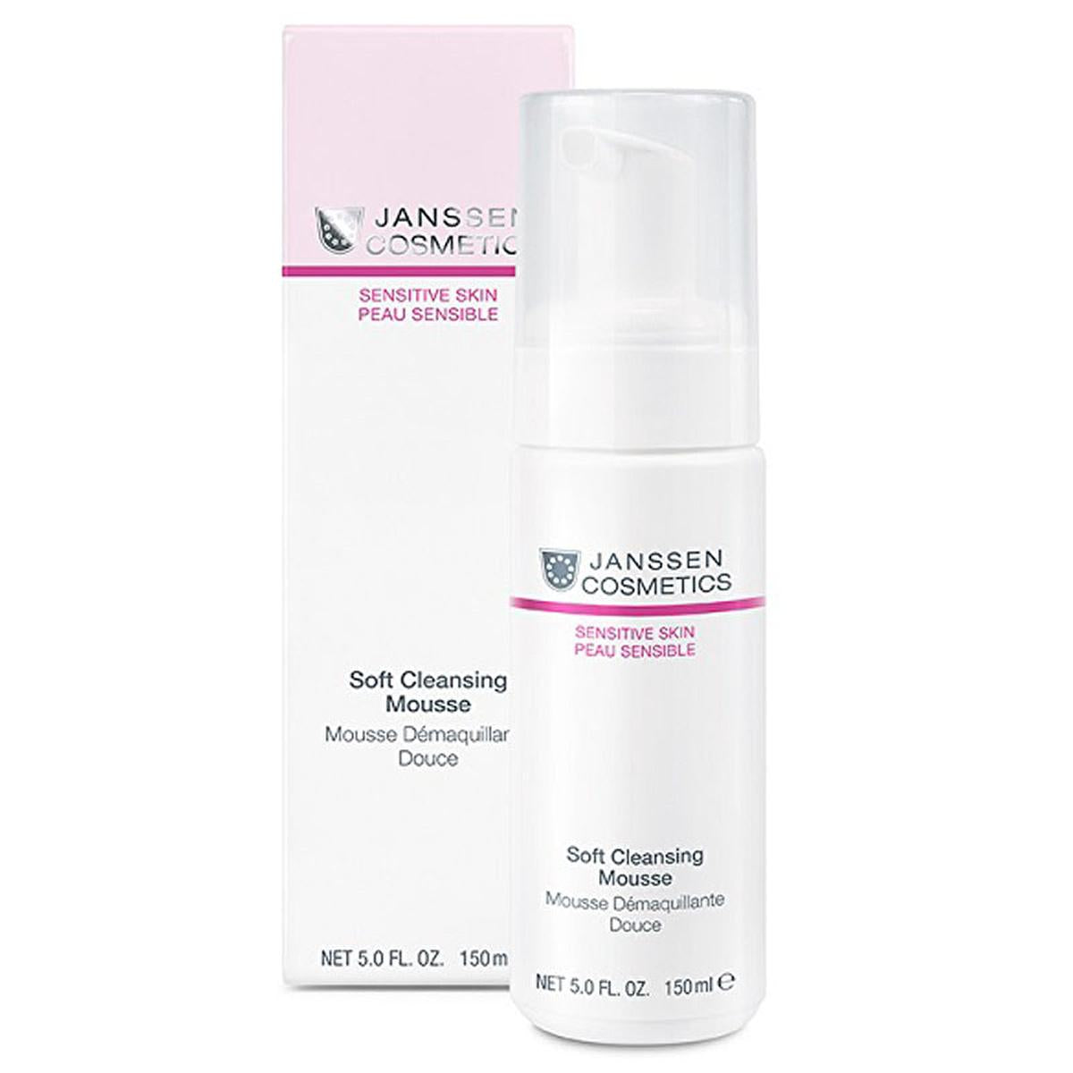 Janssen Cosmetics Sensitive Skin Cleansing Mousse - Gentle, Soothing & Non-Irritating Facial Cleanser for Daily Use