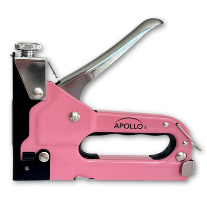 Pink Stapler with Power Adjustment Knob and 3000 Staples assortment-- DT5020P