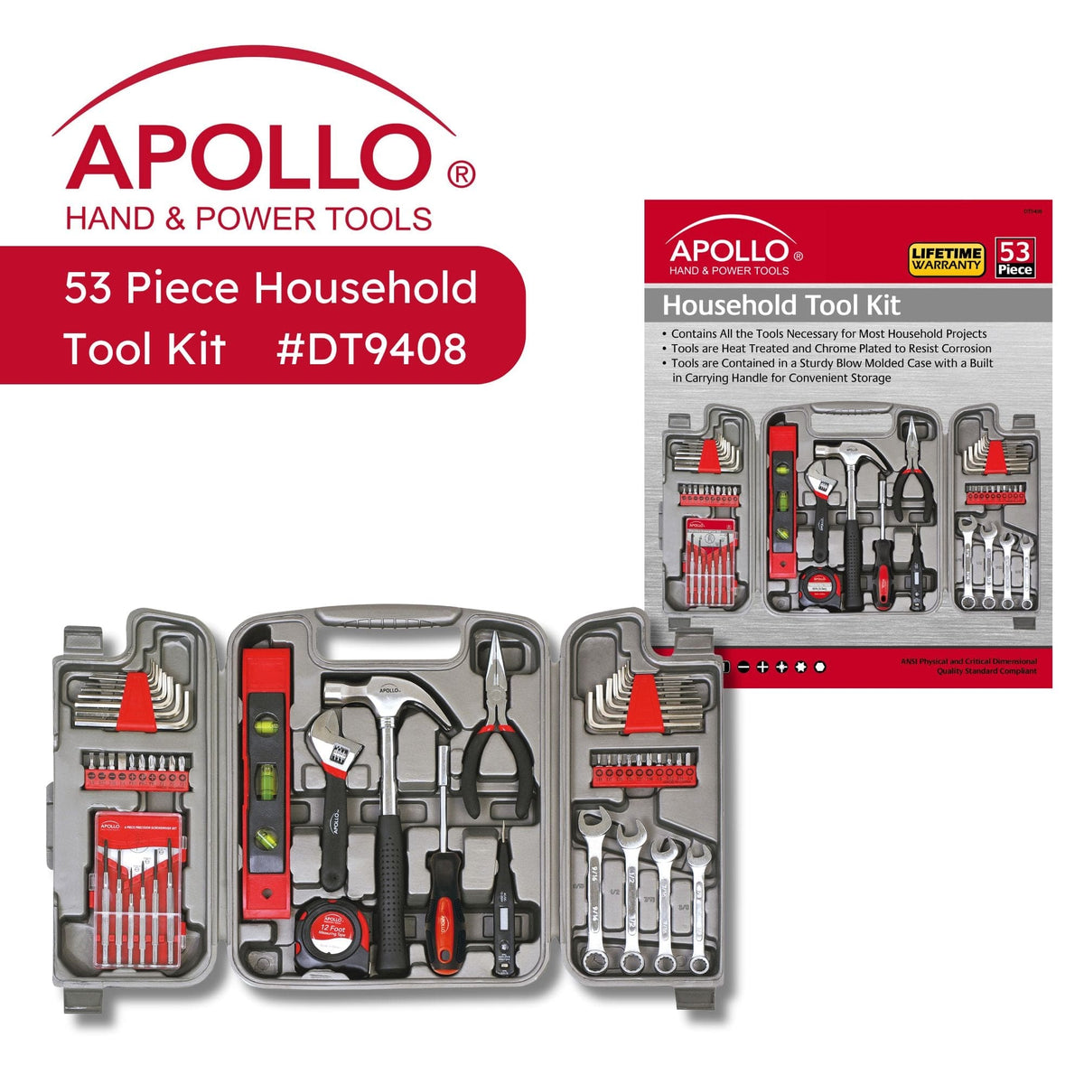 53 Piece Household Tool Kit - DT9408