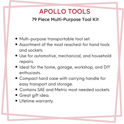 79 Piece Multi-Purpose Tool Kit - DT9411