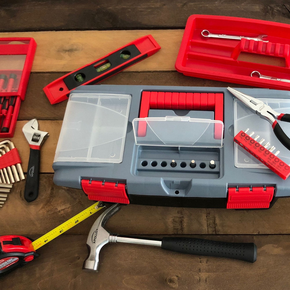 53 Piece Household Tool Kit with Tool Box - DT9773