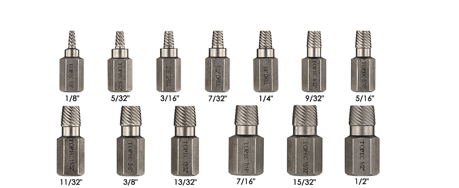 49-Piece Bolt and Screw Extractor Set with Drill Bits for Professional Auto Repair
