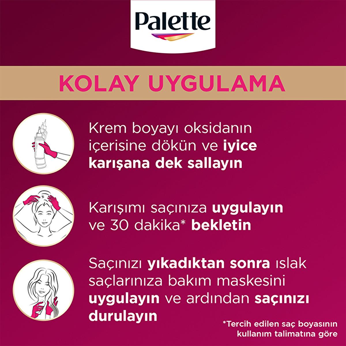 Palette Deluxe Gece Mavisi Hair Dye - Long-Lasting Vibrant Night Blue Hair Color with Nourishing Properties