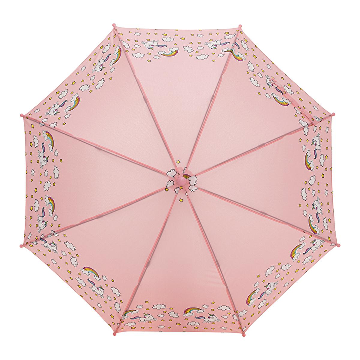 Eklips Children's Pink Umbrella for Kids - Lightweight Rain Protection for Children