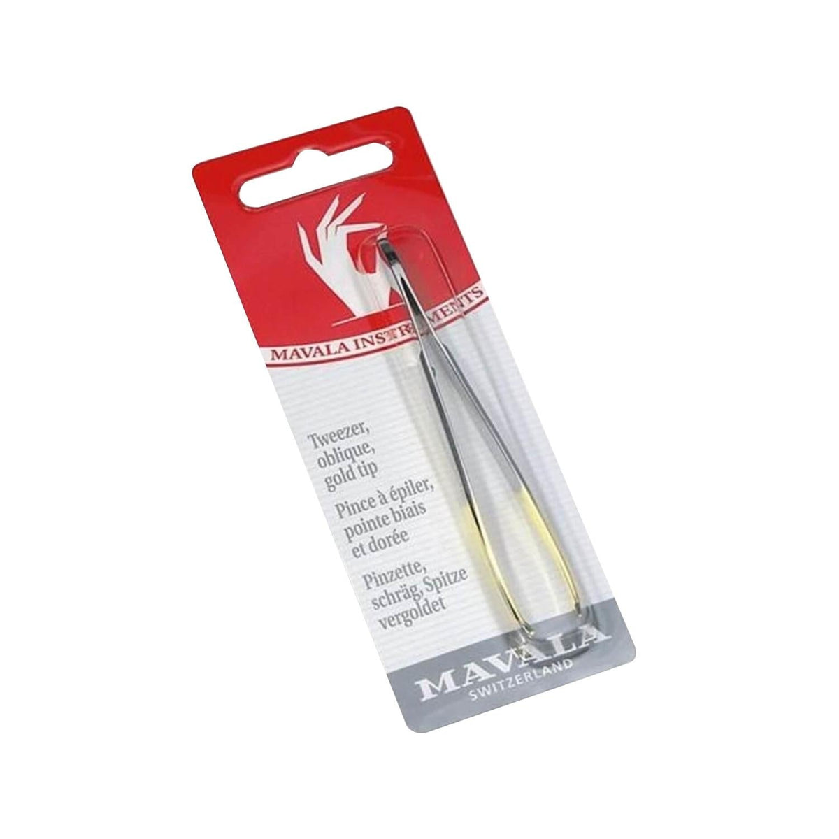 Mavala Slanted Tip Tweezers for Precision Grooming - High-Quality Beauty Tweezers for Personal Care