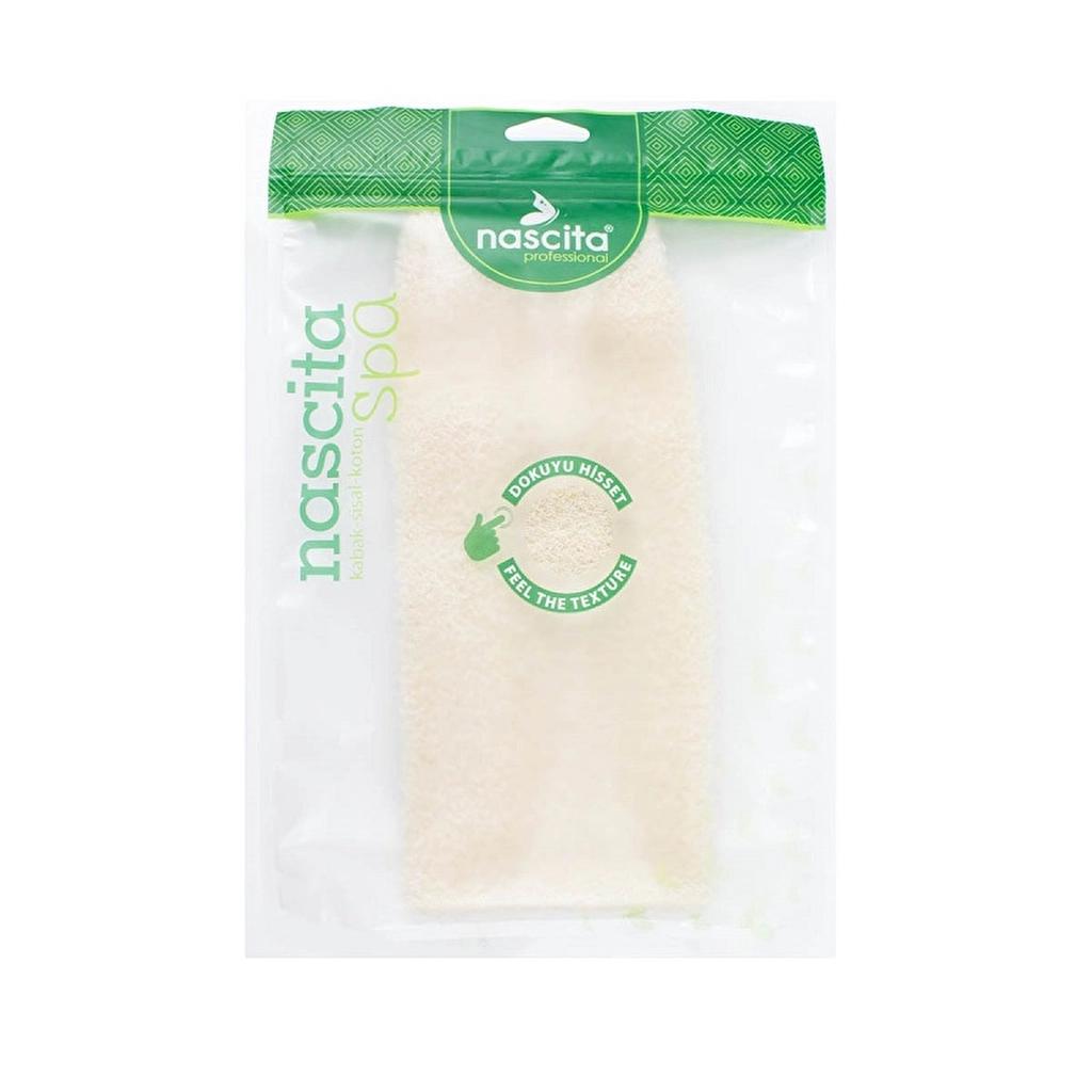 Nascita Fiber Shower Massage Mitt for Gentle Exfoliation, 11x25 cm