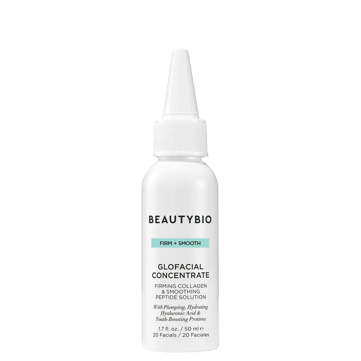 GLOfacial Firming Collagen Concentrate & Smoothing Peptide Solution - Anti-Aging Serum with Hyaluronic Acid