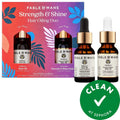 Mini Strength & Shine Hair Oiling Duo - Vegan Hair Care Oil for Nourishment, Damage Protection & Frizz Control