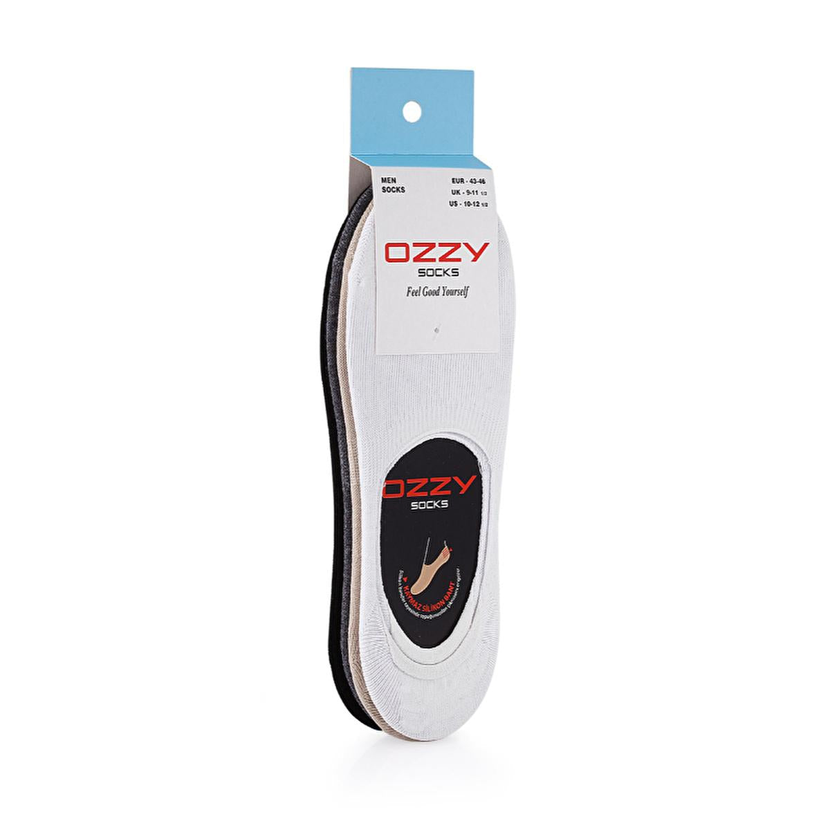 Ozzy Socks Men's Seamless Socks 4-Pack - Comfortable, Breathable Footwear for Men - Sizes 43/46