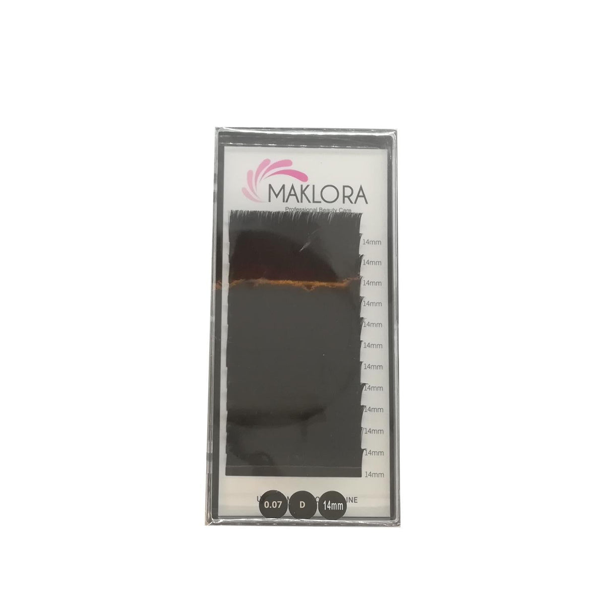 Maklora Volume Silk False Eyelashes D Curl 0.07 Thickness 14mm Length