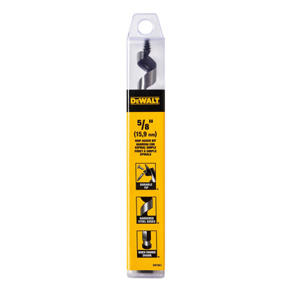 DeWalt DW1669 Drill Bit, Ship Auger, 7/8 Inch X 6 Inch