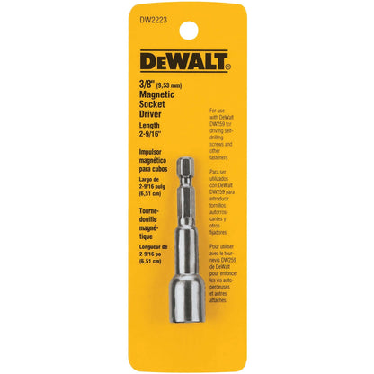 DeWalt DW2542IR G 1/4" Hex Shank To 3/8" Socket Adaptor