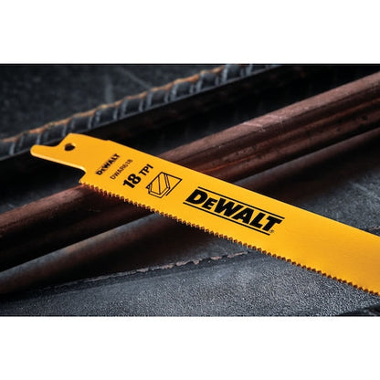 DEWALT DW4811 6 in. 18 TPI Straight Back Bi-Metal Reciprocating Blade (5 Pk)