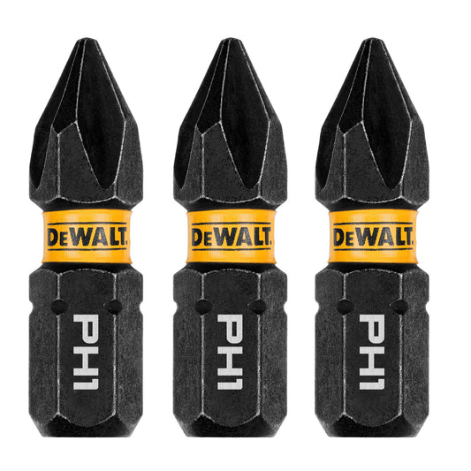DeWalt DWAF1PH1IR3 1In Phillips #1 Flextorq 3Pk