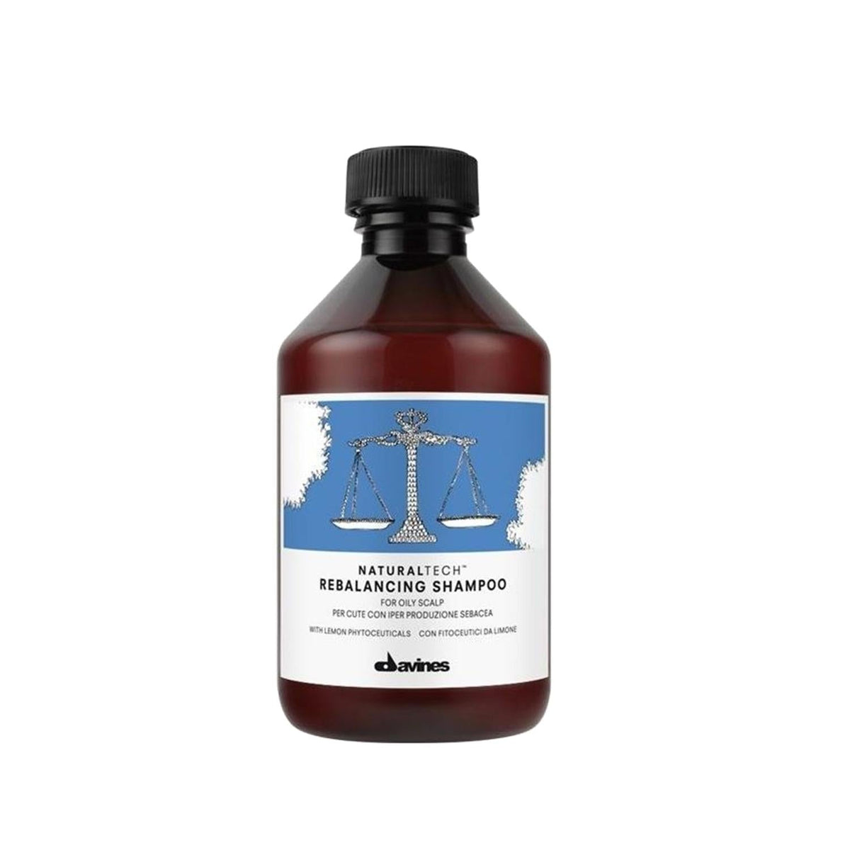 Davines Rebalancing Sebum Shampoo for Oily Hair - 8.45 fl oz, Controls Excess Oil & Promotes Healthier Scalp