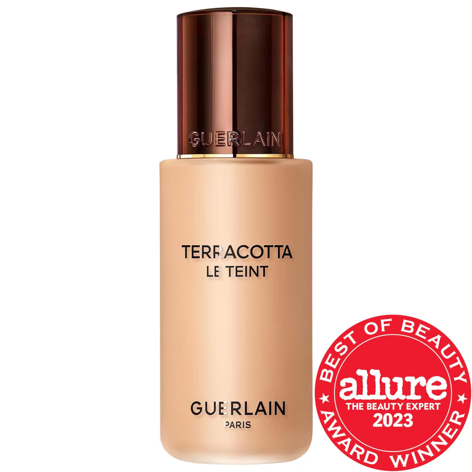 Guerlain Terracotta: Luminous Matte Liquid-to-Powder Foundation - 24H Wear, Medium Coverage, Argan Oil Infused, Healthy Glow