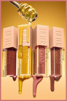 Maybelline Lifter Gloss Honey: Hydrating Honey-Toned Lip Gloss for Natural Shine & Plump Lips - Non-Sticky Hyaluronic Acid Formula