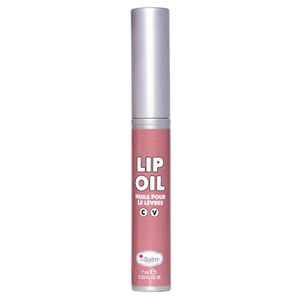 theBalm Too Slow, Mauve Over Lip Oil: Hydrating, Non-Sticky Gloss for a Healthy, Plump Look - Long-Lasting Color & Subtle Tint