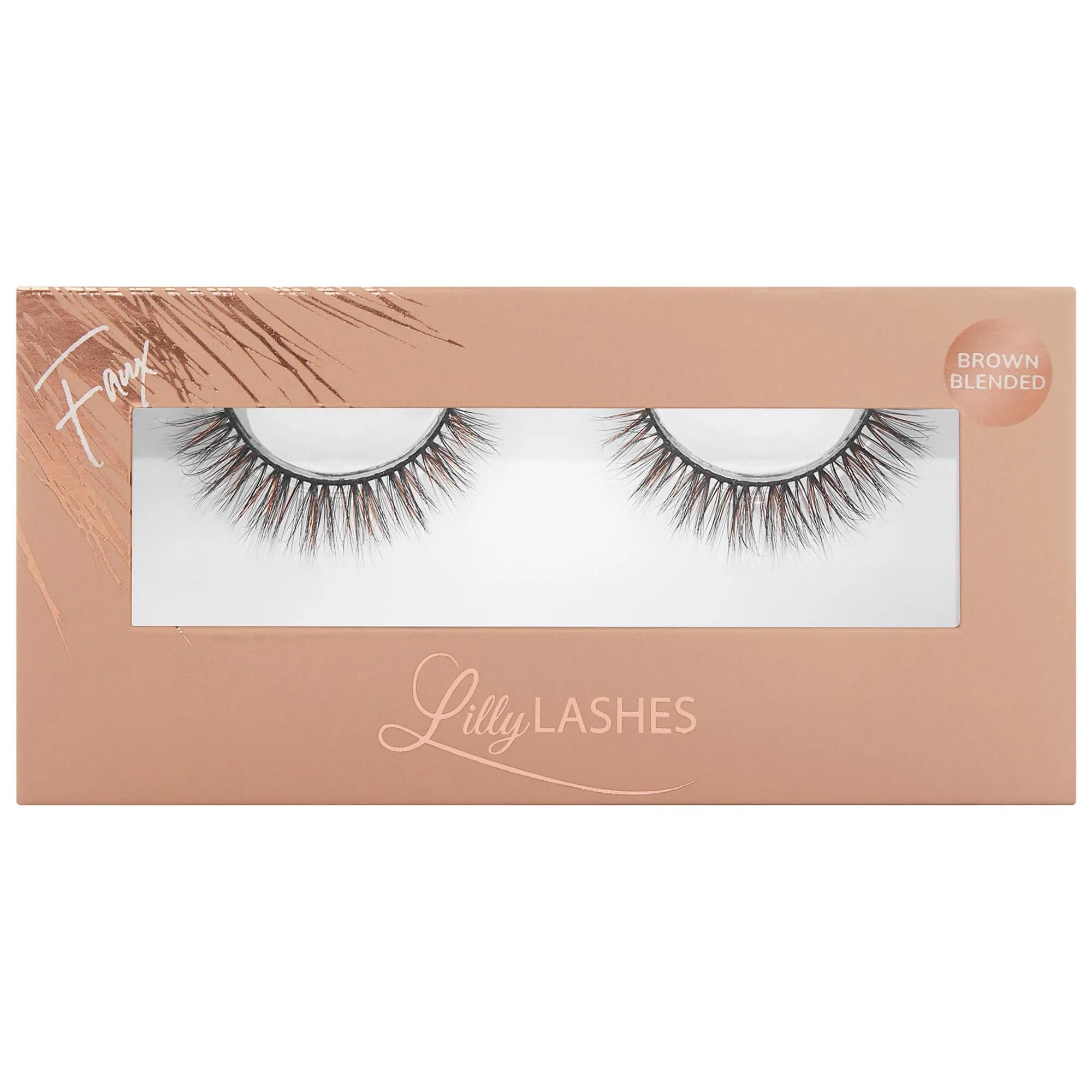 Everyday Faux Mink: Natural Brown Blended Eyelashes - Vegan, Cruelty-Free, Reusable - Enhance Your Natural Glam Look