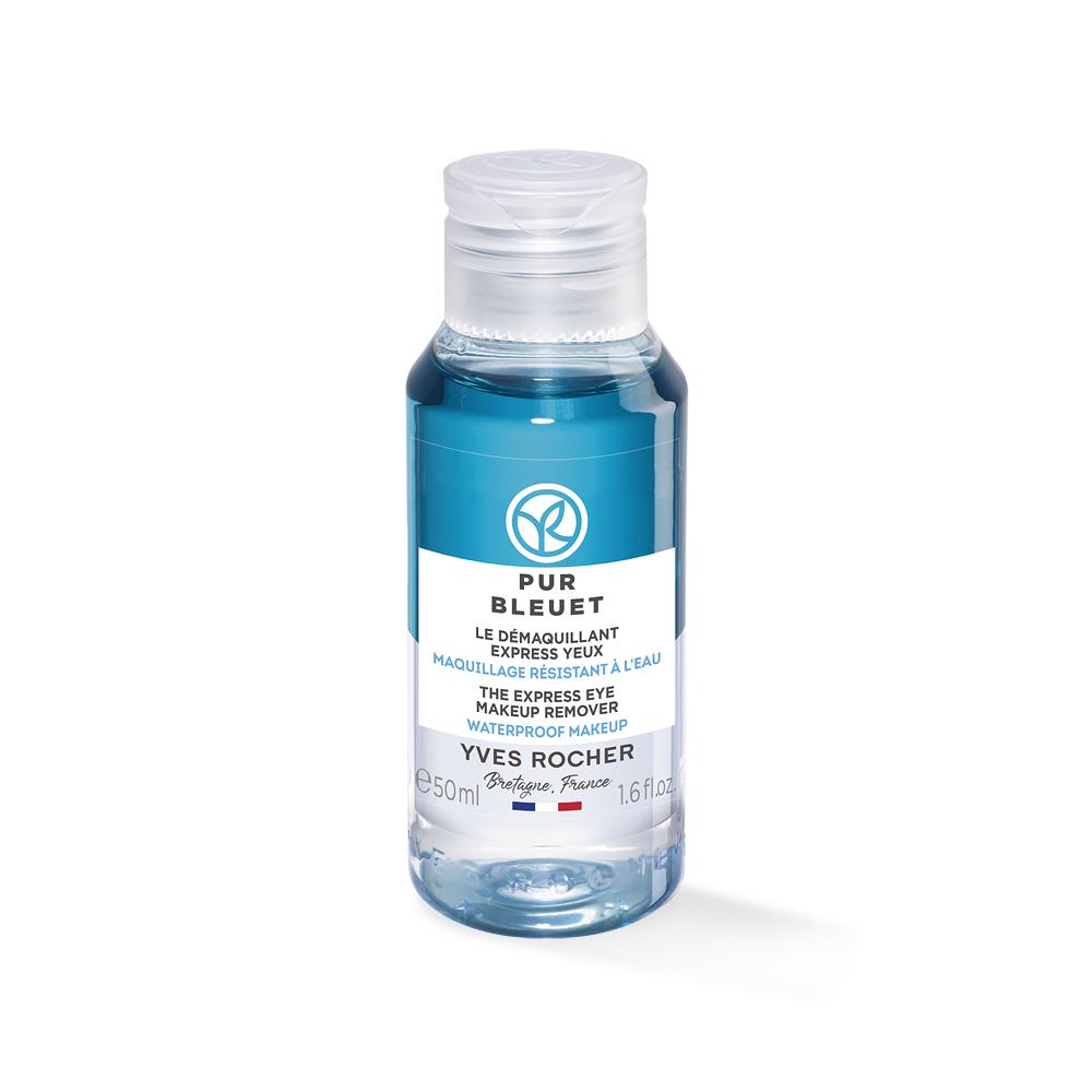 Ekspress Eye Makeup Remover - Pur Bleuet 50ml, Waterproof, Dual-Phase Formula