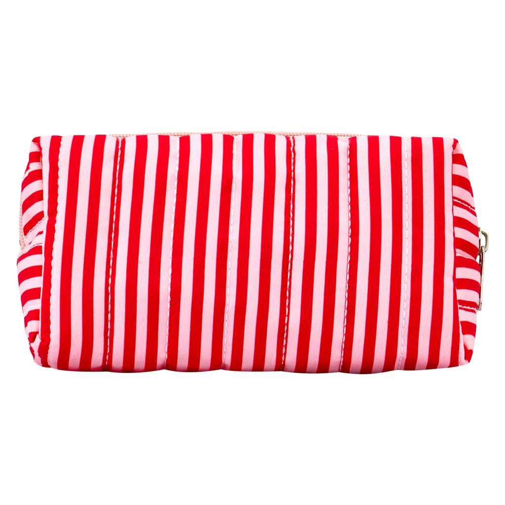 Eklips Striped Quilted Makeup Bag for Travel & Storage