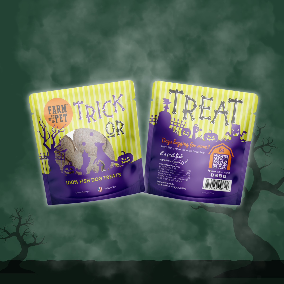 Halloween Dog Treat Snack Pack Bundle