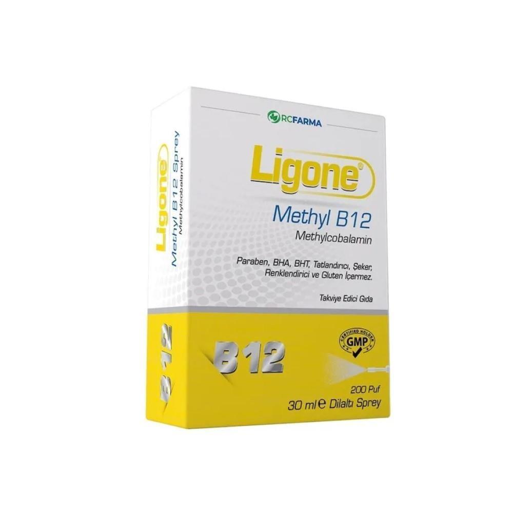 Ligone Methyl B12 Vitamin B12 Sub-Lingual Spray for Adults and Children - 500 mcg per Puff, 30 ml