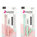 Nascita Eyebrow and Eyelash Grooming Set - Portable Beauty Kit with Mascara Brush and Eyebrow Razor