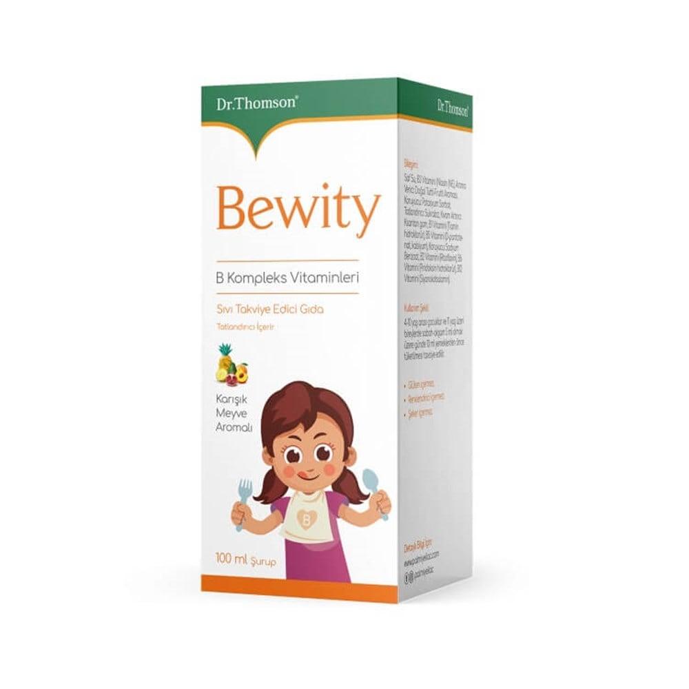Dr. Thomson Bewity B Complex Vitamin Supplement for Kids - 3.38 fl oz Liquid Vitamin B Complex for Children